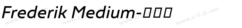 Frederik Medium字体转换
